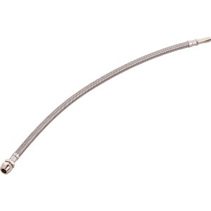 Flexibler Verbindungsschlauch, 10 mm x 500 mm, aus Edelstahl für Trinkwasserinstallation.