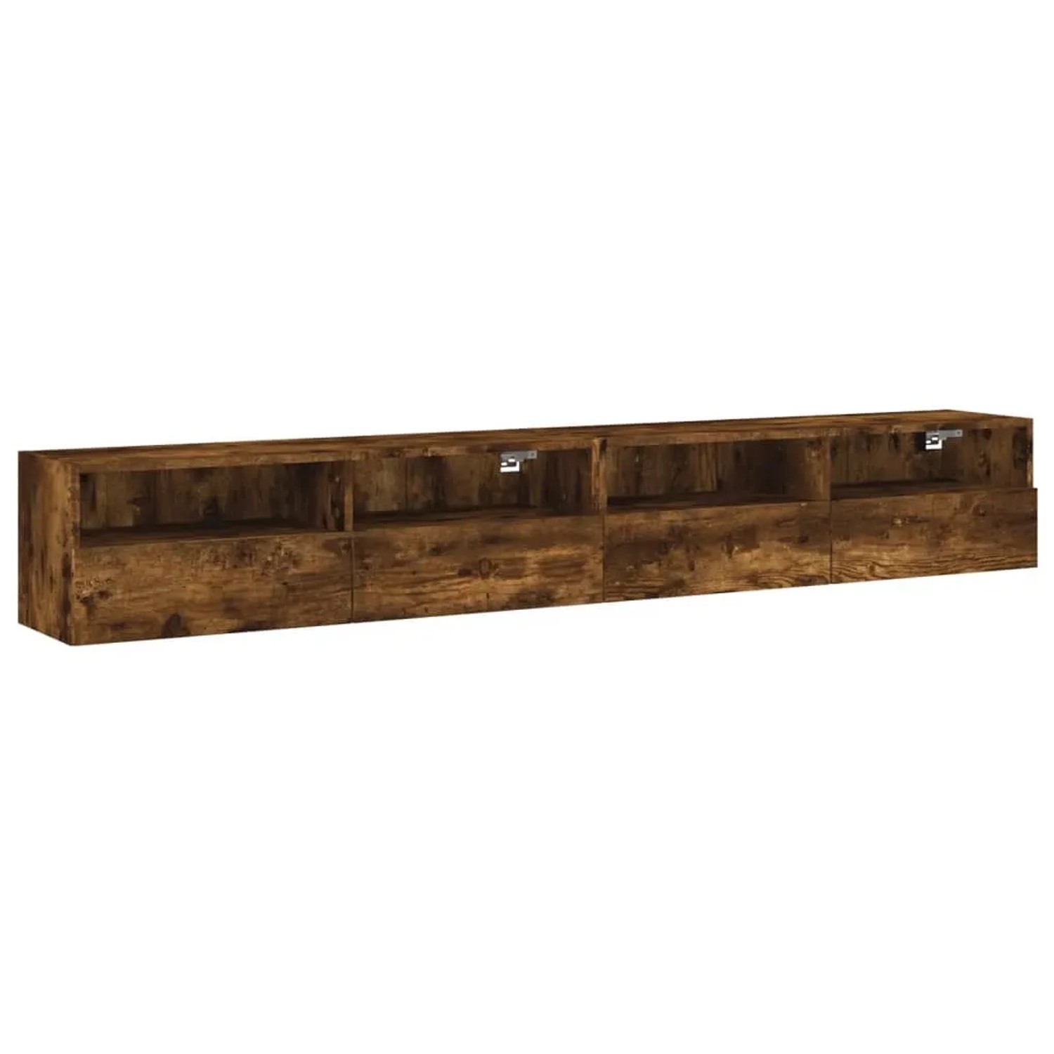vidaXL TV-Wandschränke 2 Stk Räuchereiche 100x30x30 cm Holzwerkstoff 836891 günstig online kaufen