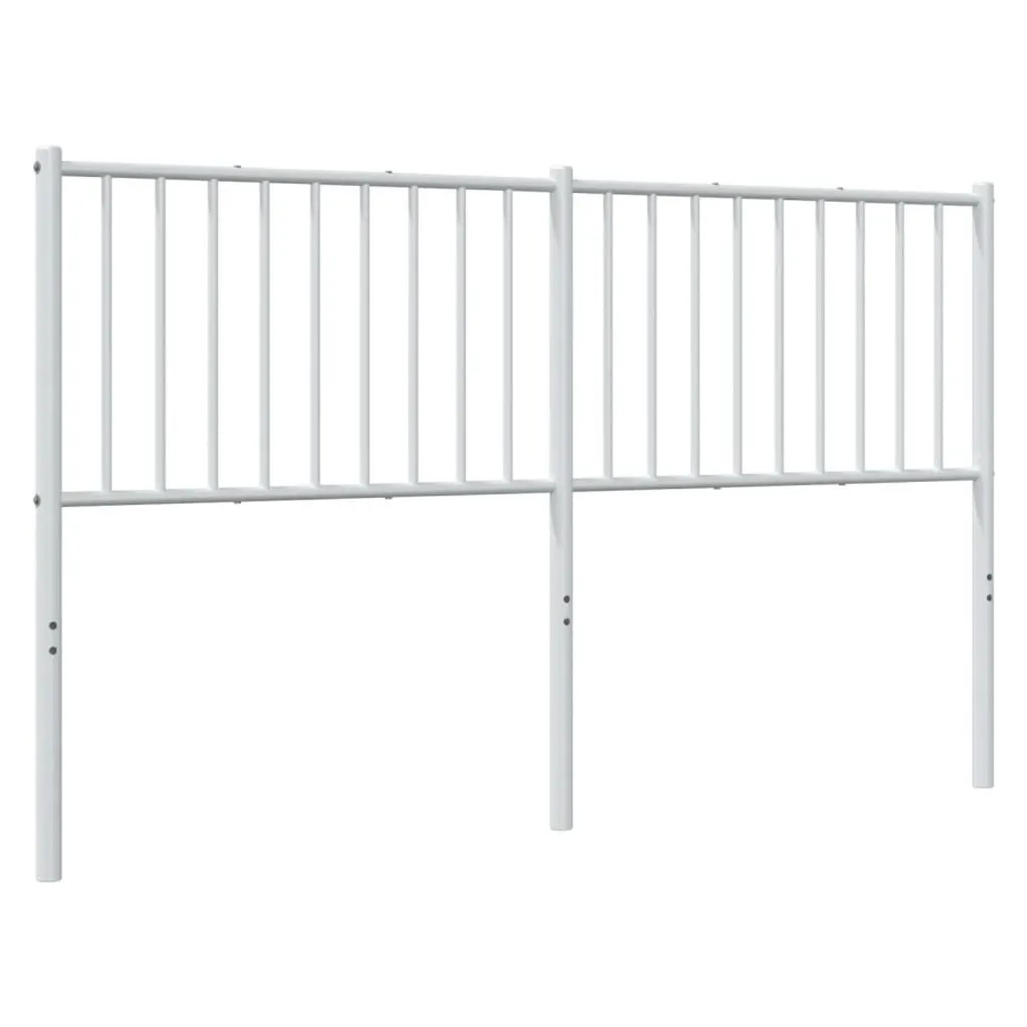 vidaXL Ersatz-Kopfteil Metall Weiß 160 cm 350966