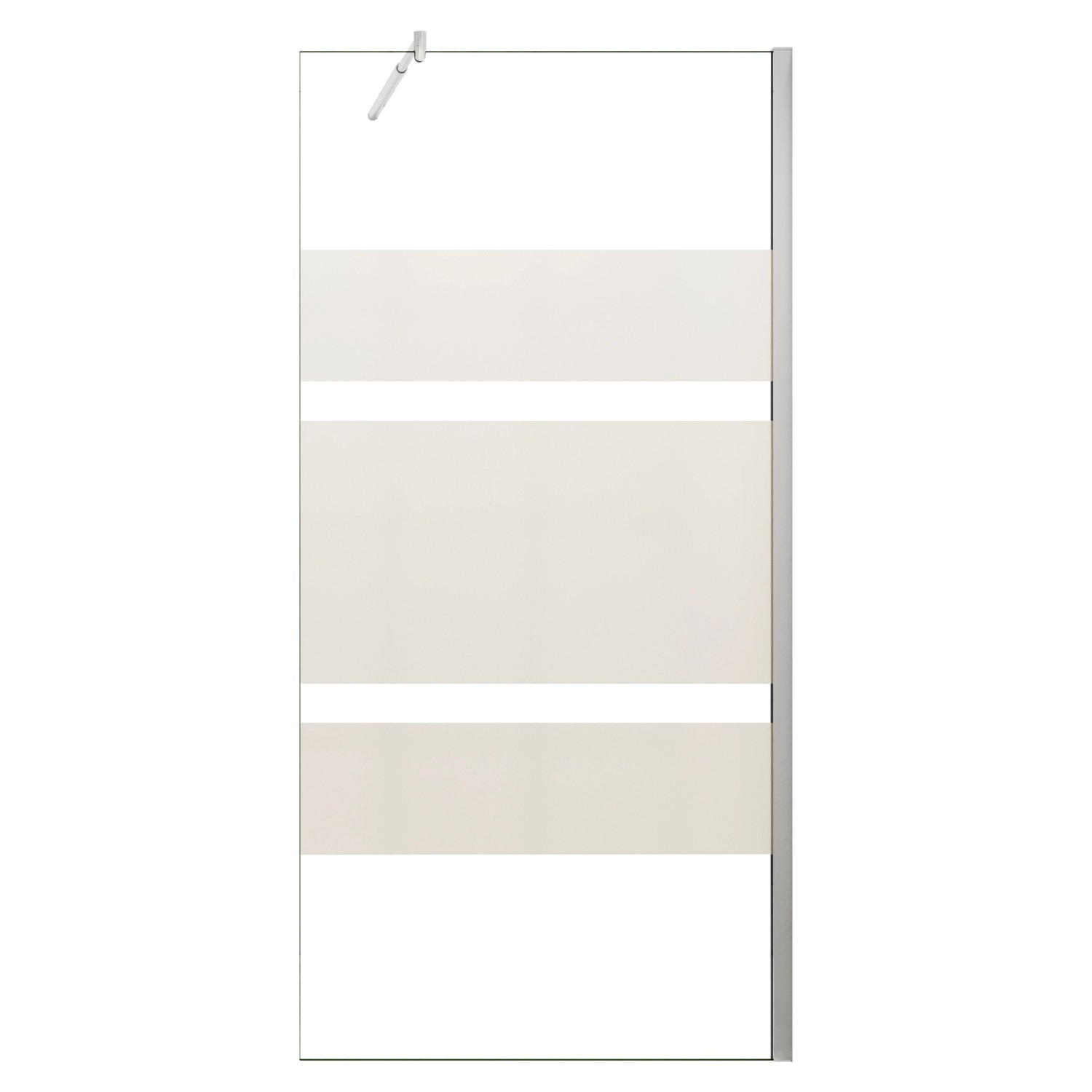 AICA 80x190cm Walk In Teilsatiniert 6mm ESG Duschwand mit 70-120cm Flexible günstig online kaufen