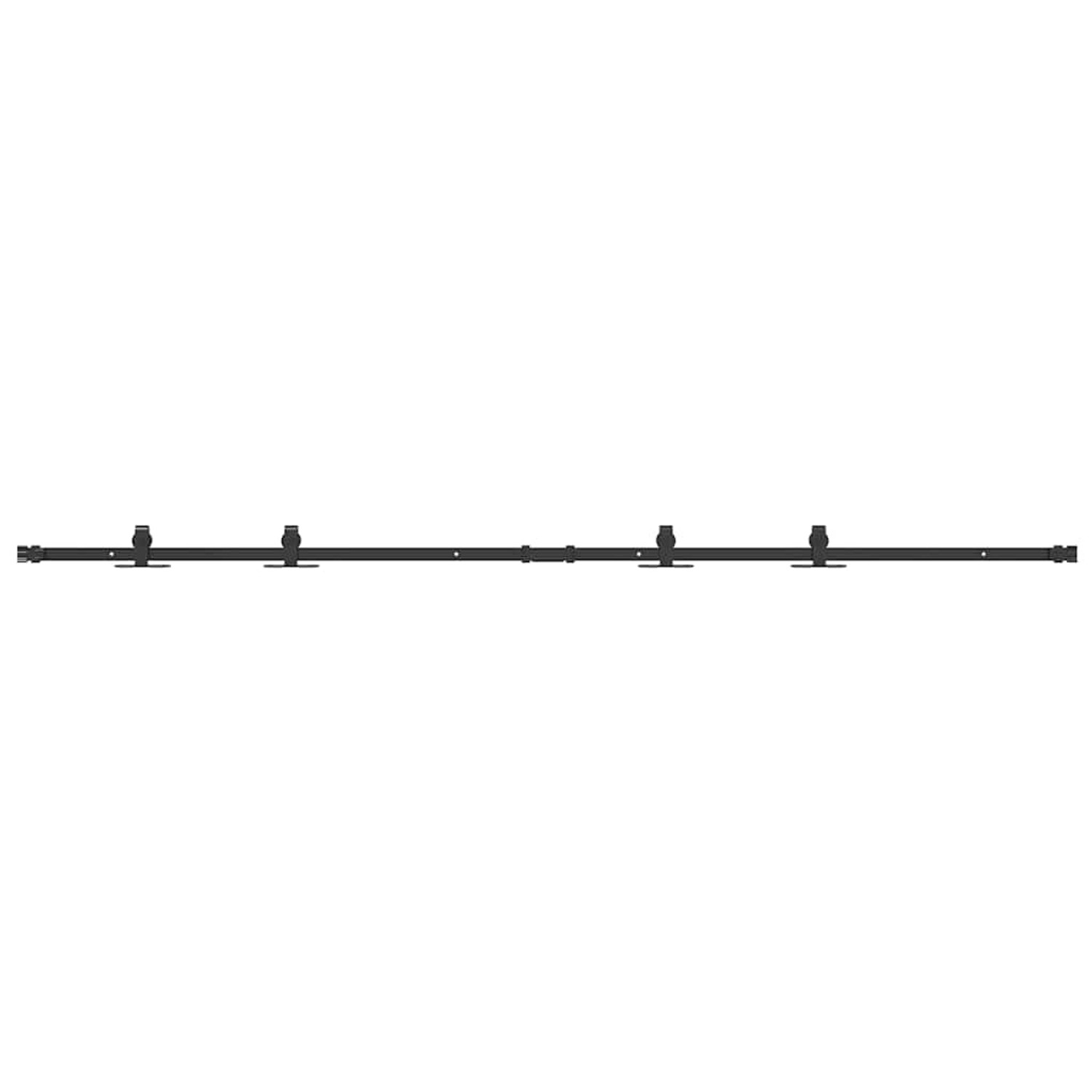 vidaXL Schiebetürbeschlag Set für Schranktüren 200 cm Karbonstahl 4009676 günstig online kaufen
