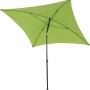 Grüner Siena Garden Marktschirm, 180x180 cm, mit Knickfunktion für optimale Schattenausrichtung.