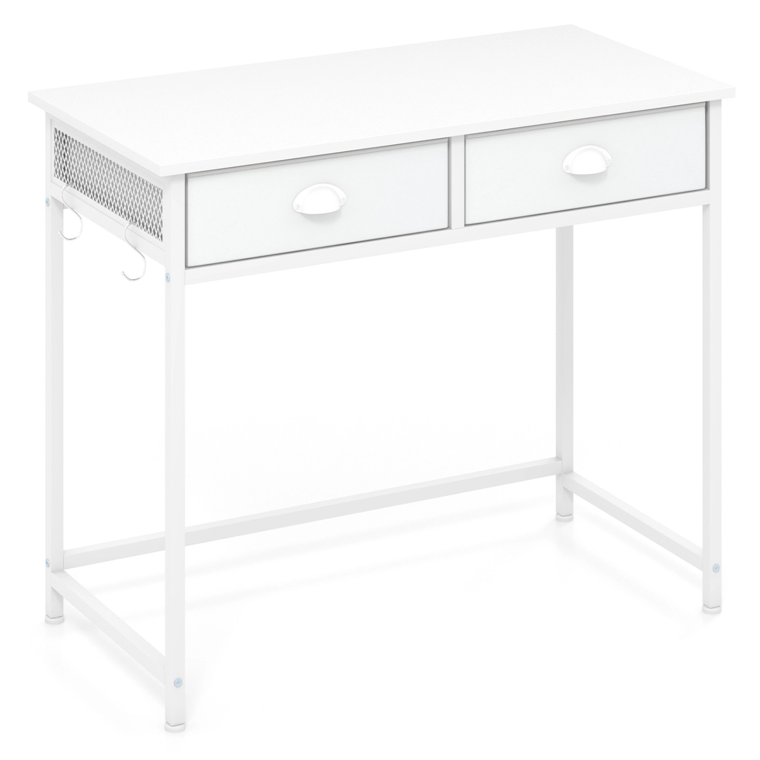 Costway Kleiner Schreibtisch 90 x 45 x 75 cm Weiß günstig online kaufen