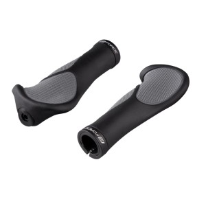 Ergonomische Force Fahrradgriffe Anatomic mit Verriegelung, schwarz/grau.