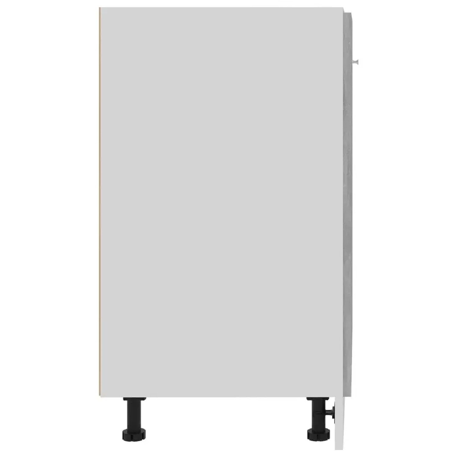 vidaXL Unterschrank in Betongrau, 60x46x81,5 cm, aus Holzwerkstoff für die Küche.