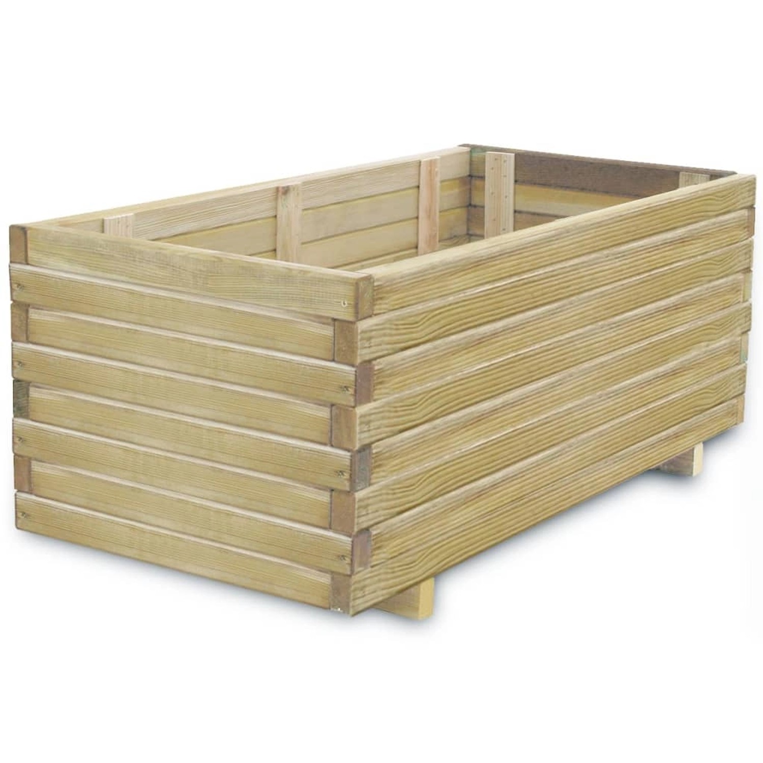 vidaXL Hochbeet 100x50x40 cm Holz Rechteckig 654905