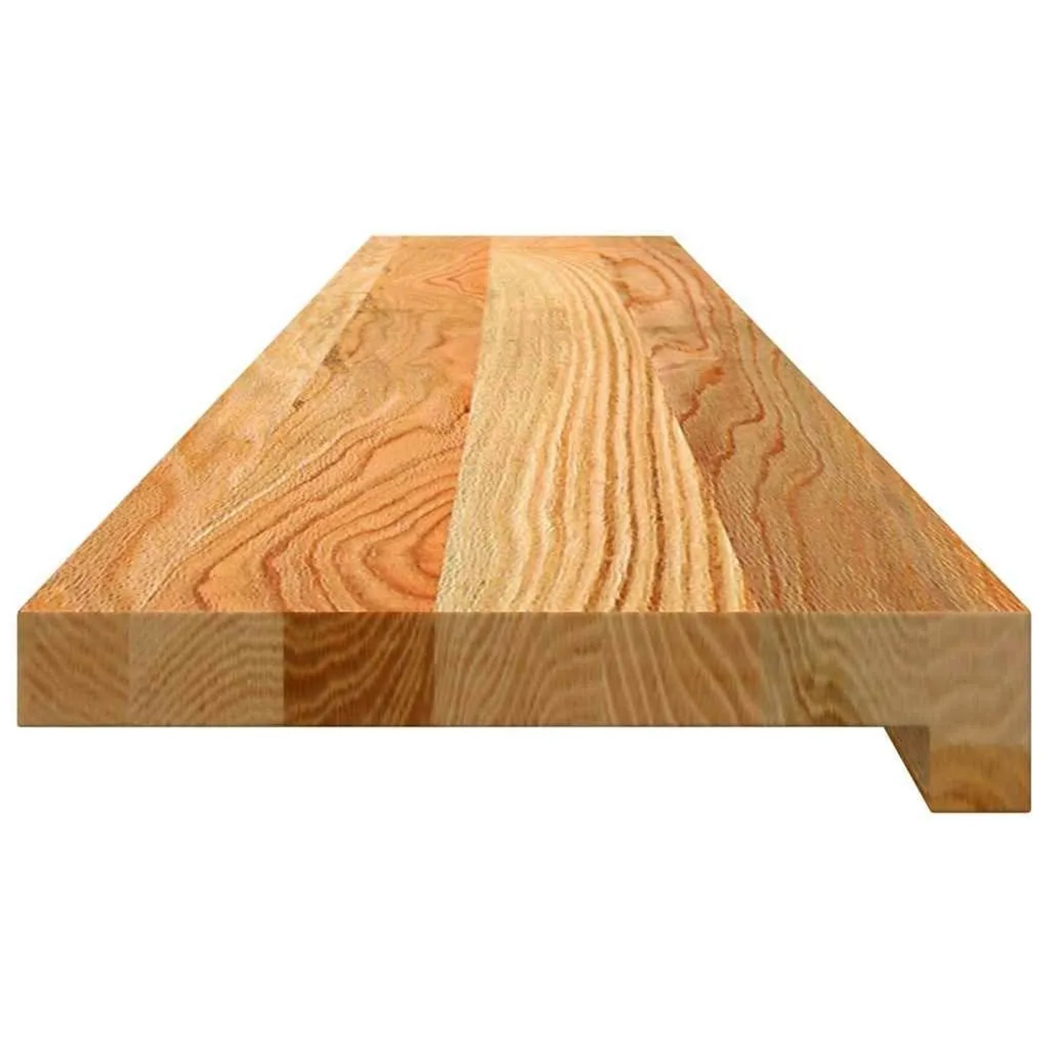 vidaXL Fensterbänke 2 Stk Hellbraun 120x20x2 cm Massivholz Eiche 4009138_5