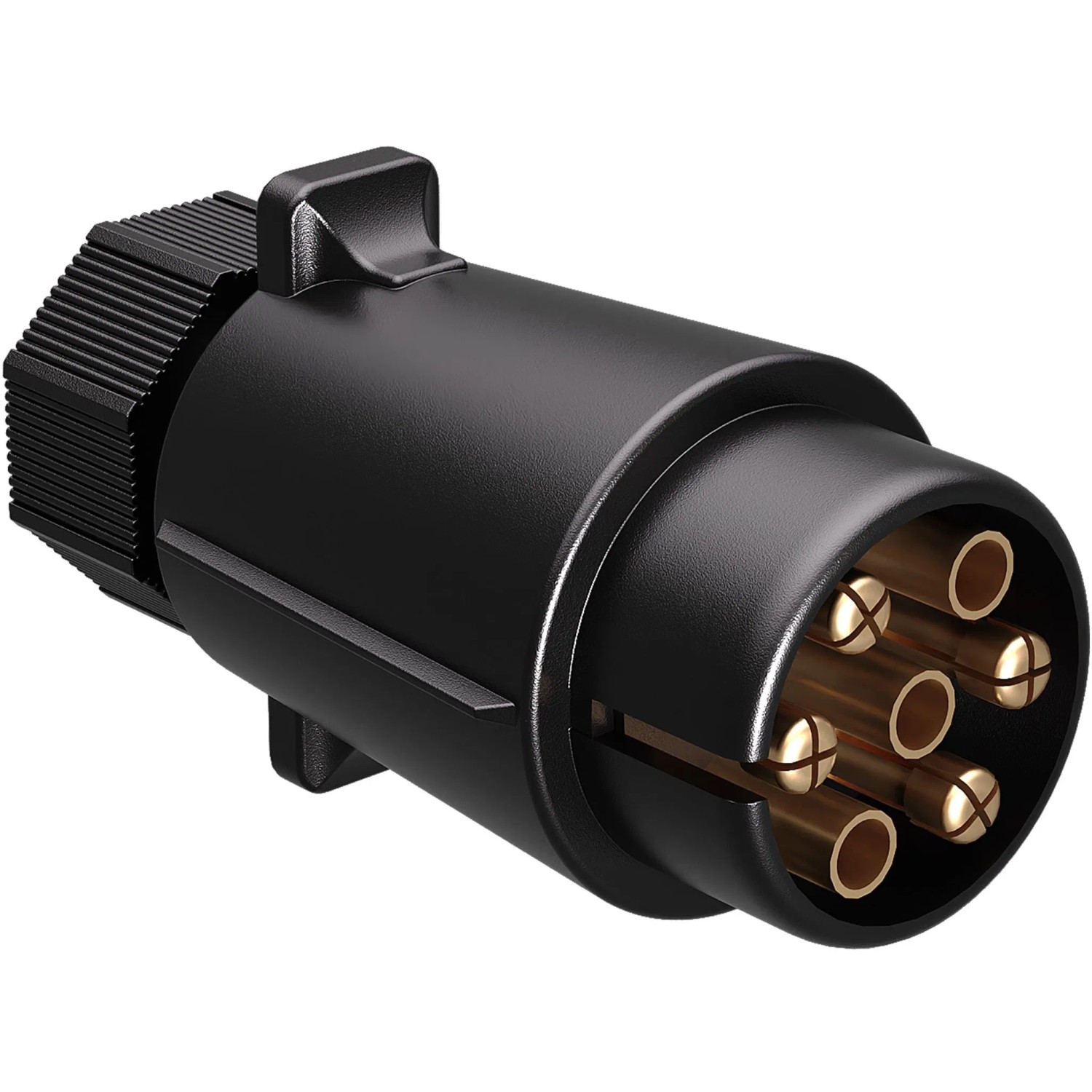 Wiltec 7-poliger Stecker Typ N Anhängerstecker Kabelstecker KFZ Anhänger