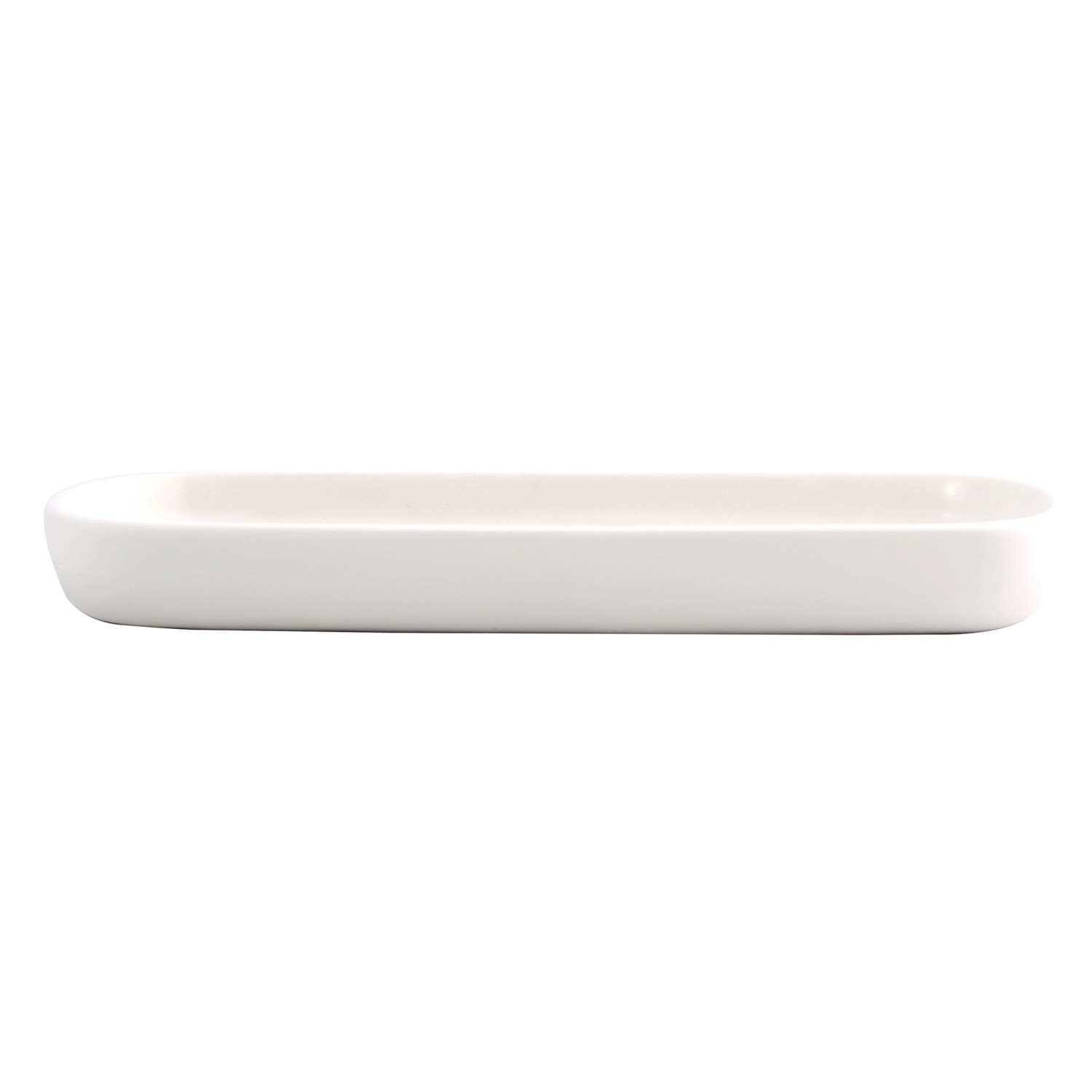 MSV Tablett Maonie Keramik 25,7 cm x 11,5 cm x 2,8 cm Weiß günstig online kaufen