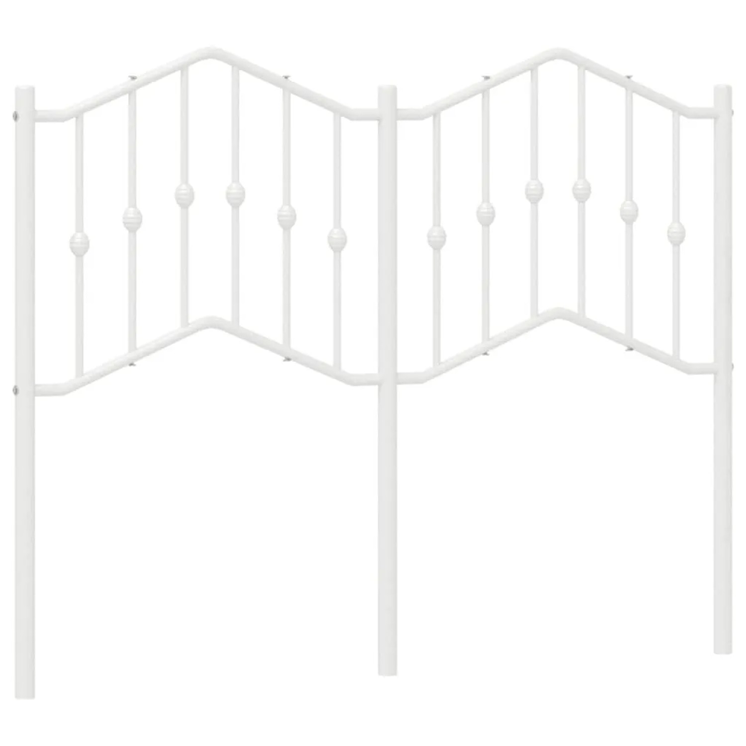 vidaXL Ersatz-Kopfteil Metall Weiß 120 cm 373869