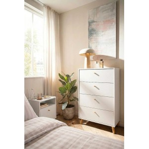 Schildmeyer Kommode Bjarne 101,3 cm x 60,1 cm x 33 cm Mattweiß