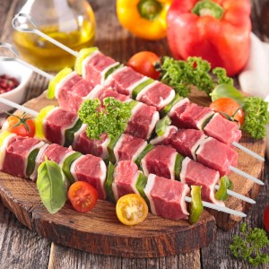 Relaxdays Grillspieße Edelstahl Silber 20er Set 31 cm x 2 cm x 0,5 cm