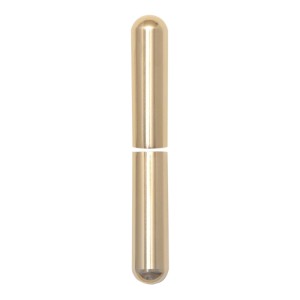 SFS Zierhülse für Einbohrbänder, ø 15 mm, 92 mm, Aluminium vermessingt. Zweiteilige, runde Abdeckung.
