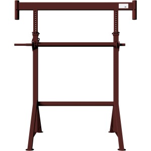 Brauner Schake Kurbelgerüstbock (1,2 m x 1,95 m) für Bauarbeiten, höhenverstellbar.
