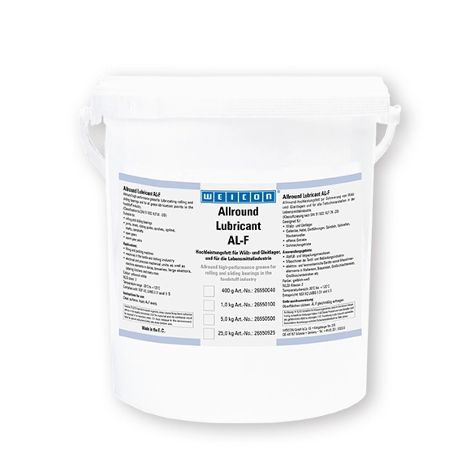 WEICON Allround-Lubricant 5 kg AL-F 5000, Hochleistungsfett