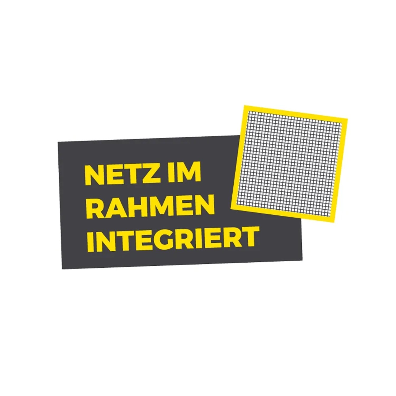 Symbolbild: Easymaxx Moskitonetz mit integriertem Netz im Rahmen, weiß.