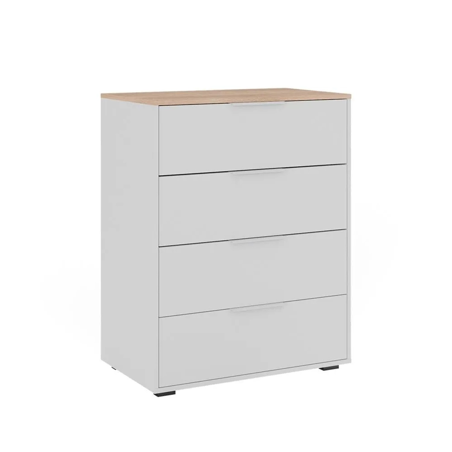 Vicco Kommode Betti Weiß Sonoma 30 x 84 mit 4x Schublade Art Nr 41616