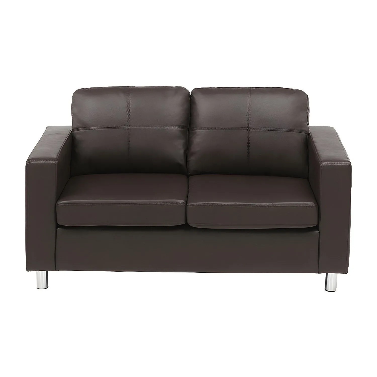 Vente-unique Sofa Ohne Schlafmöglichkeit Ackley Schokoladenbraun 140 cm