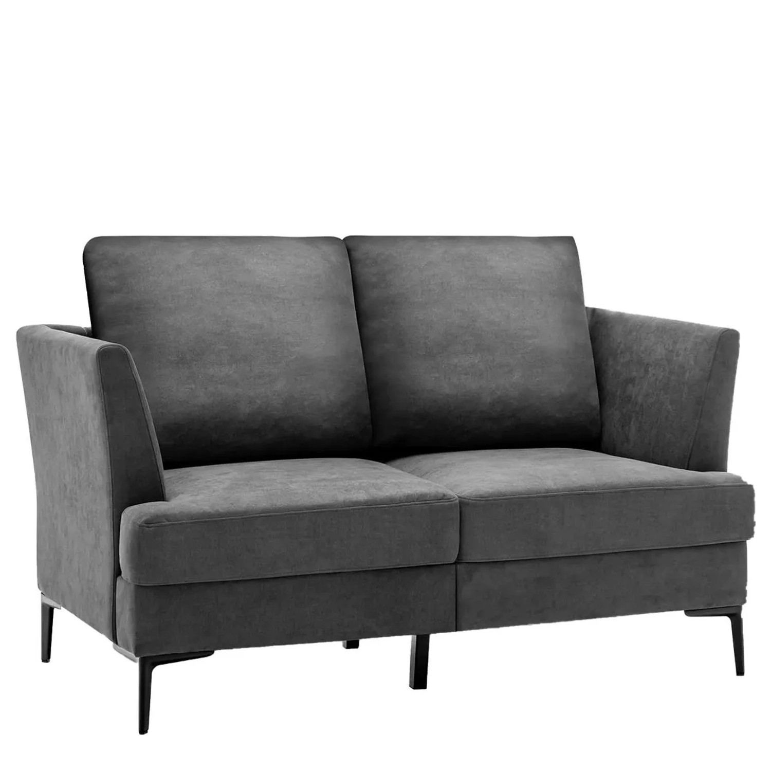 Costway Doppelsofa 2 Sitzer Stoffsofa Polstersofa Sofa für 2-3 Personen