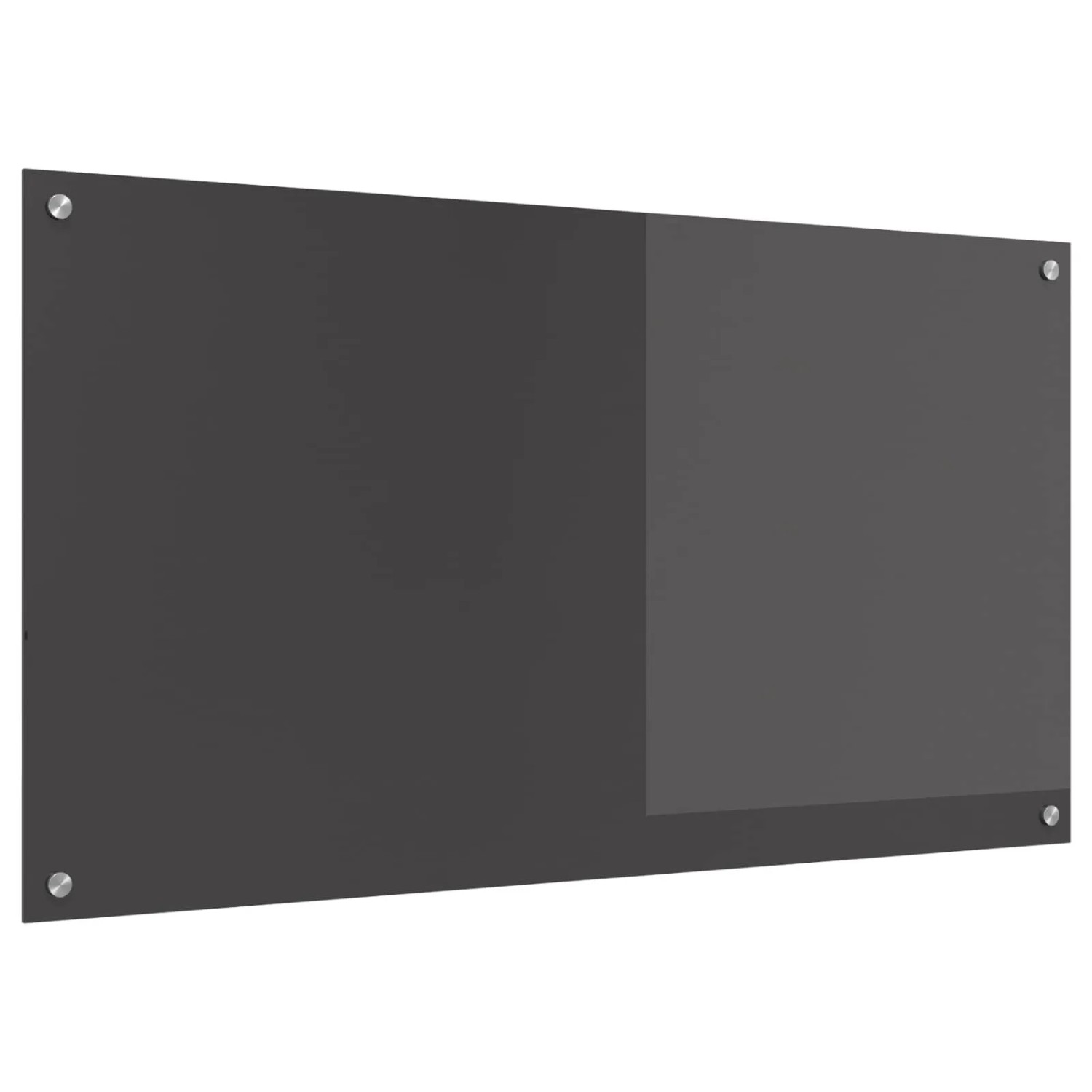 vidaXL Küchenrückwand Dunkelgrau 110 x 60 x 0,6 cm Gehärtetes Glas 42001312