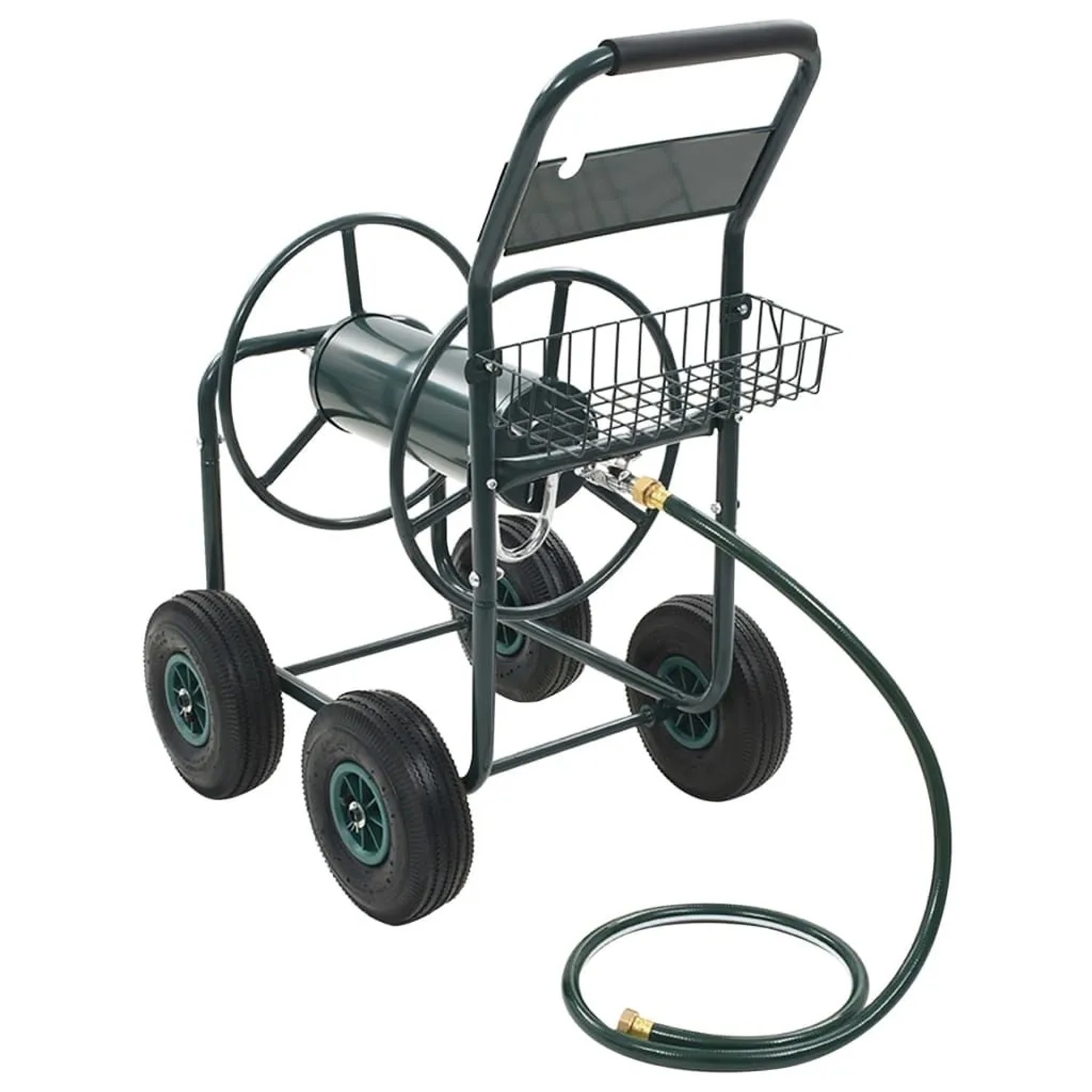 vidaXL Gartenschlauchwagen mit Schlauchanschluss 75 m Stahl 143777_3