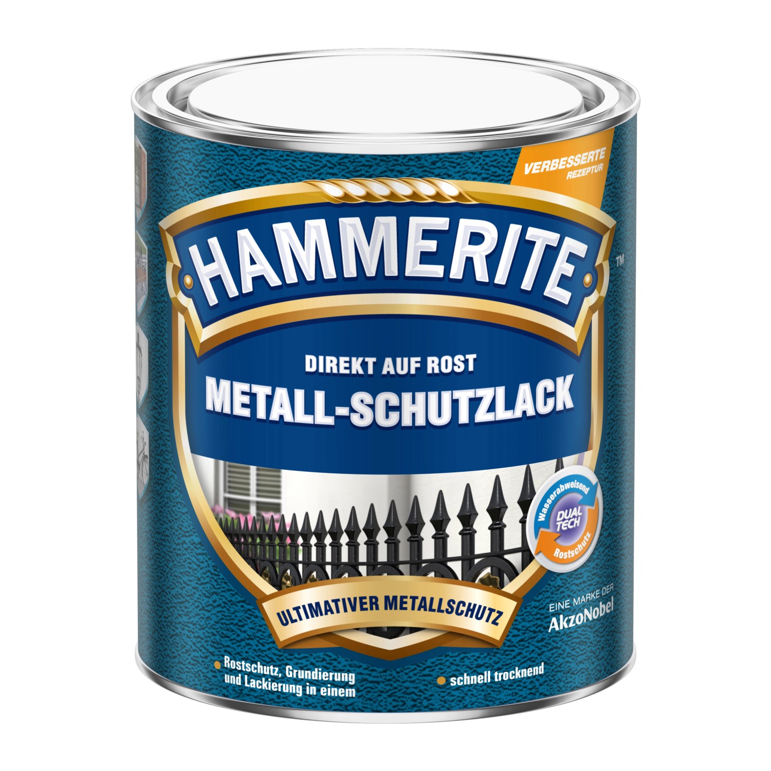 Hammerite Metall-Schutzlack Dunkelgrau Hammerschlag 750 ml günstig online kaufen