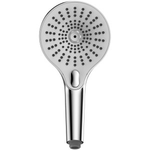 Wenko Duschkopf Ultimate Shower, Chrom/Weiß, Ø 13 cm. Handbrause mit verschiedenen Strahlarten.
