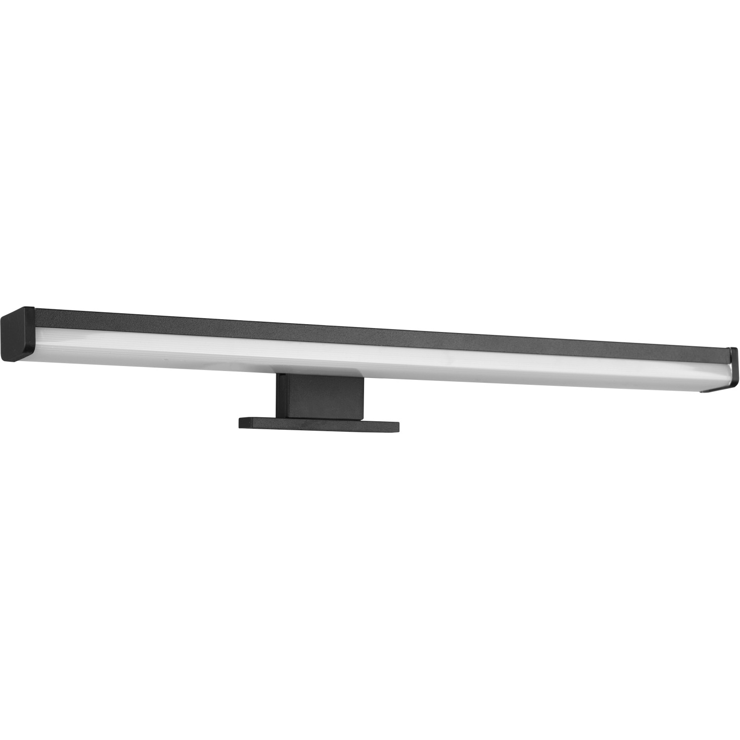 Moderne, mattschwarze Trio LED-Wandleuchte Lino, 40 cm, ideal als Spiegelleuchte im Bad.