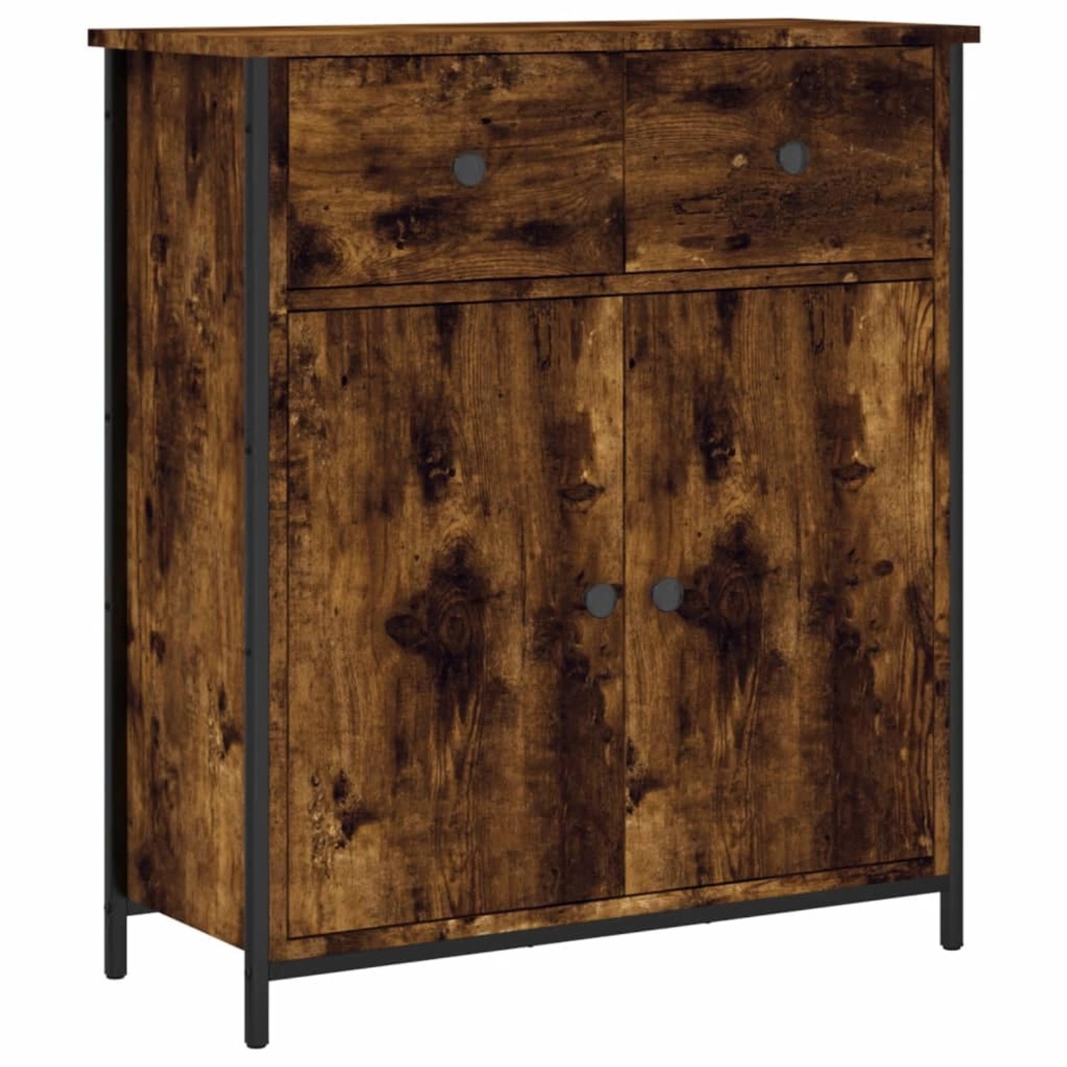 vidaXL Sideboard Räuchereiche 70x30x80 cm Holzwerkstoff 835526