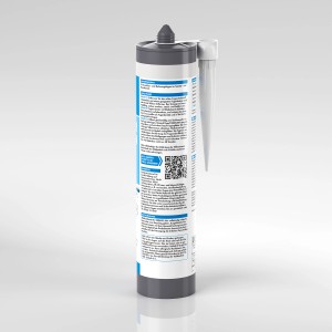 Knauf Sanitär-Silikon Silbergrau, 300ml Kartusche für Bad & Küche.