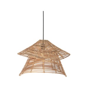 PR Home Olga Pendelleuchte aus Rattan, handgeflochtene Hängelampe im skandinavischen Design.
