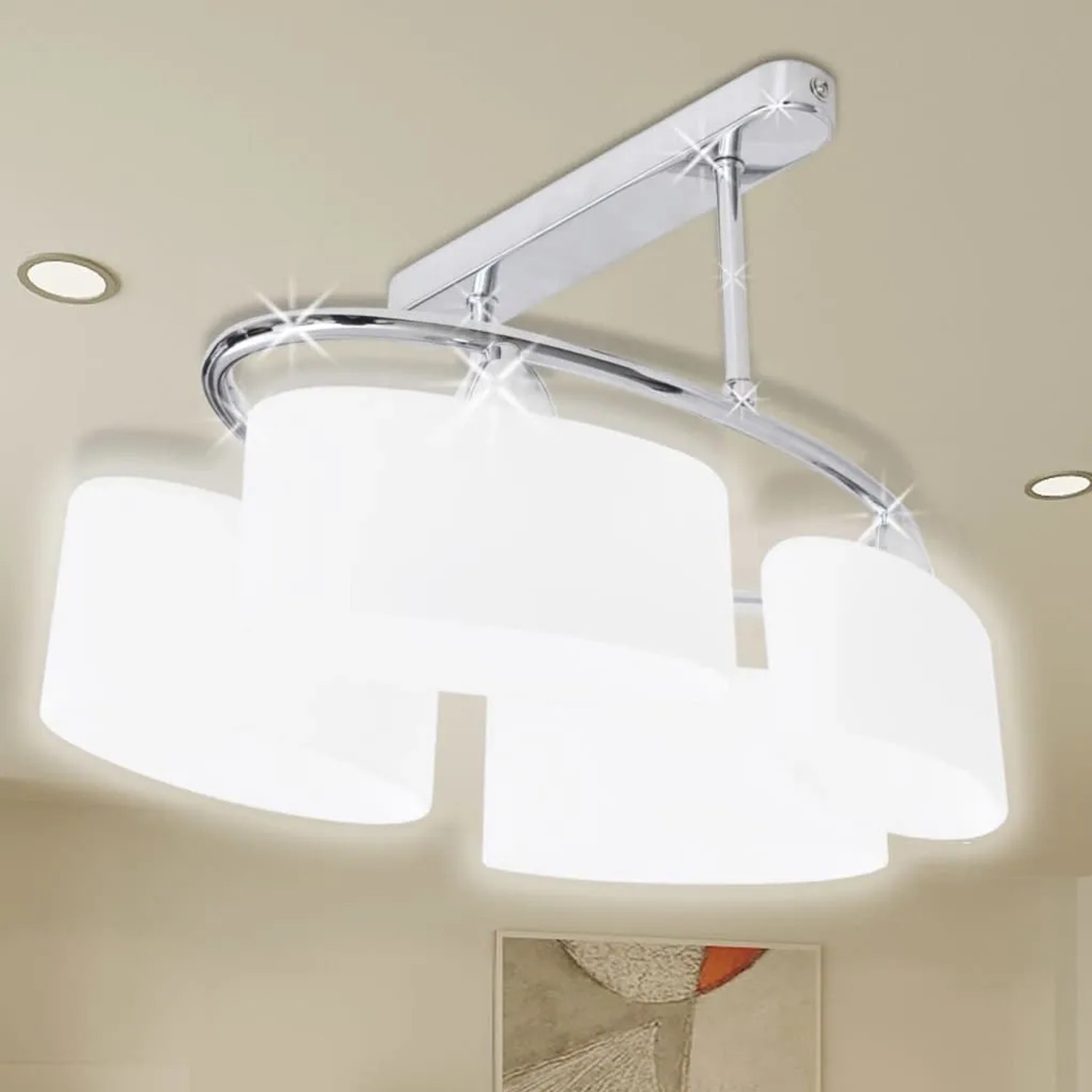 vidaXL Beleuchtung Decken Leuchte Lampe Deckenlampe 4 x E14 240988_2