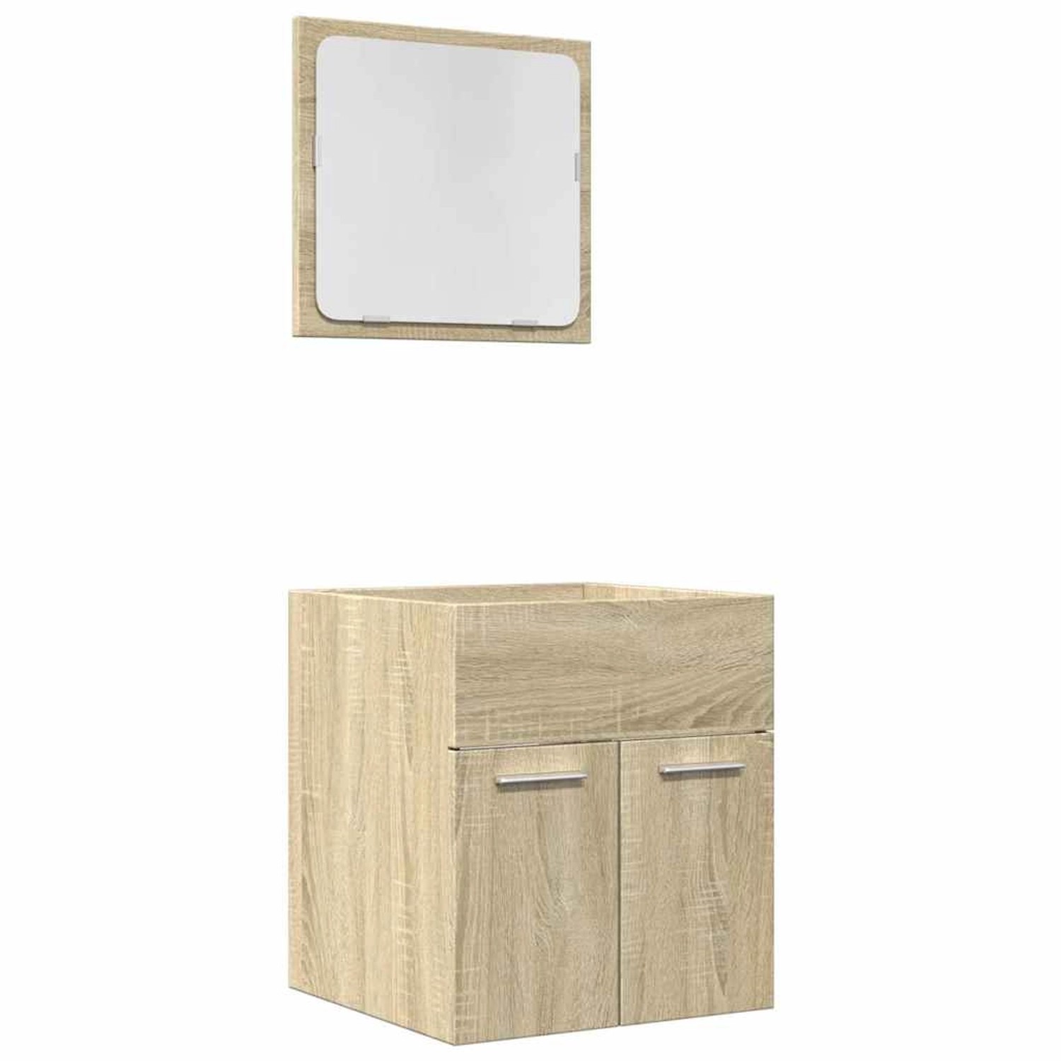 vidaXL 2-Tlg Badmöbel-Set Sonoma-Eiche Holzwerkstoff 856367 günstig online kaufen