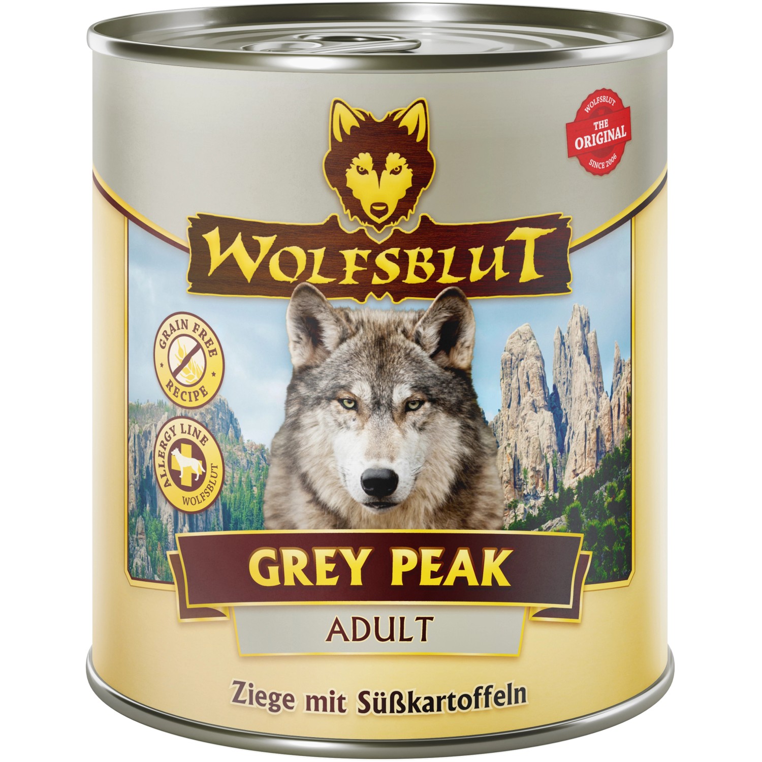 Wolfsblut Hunde-Nassfutter Grey Peak Adult Ziege mit Süßkartoffeln 800 ...