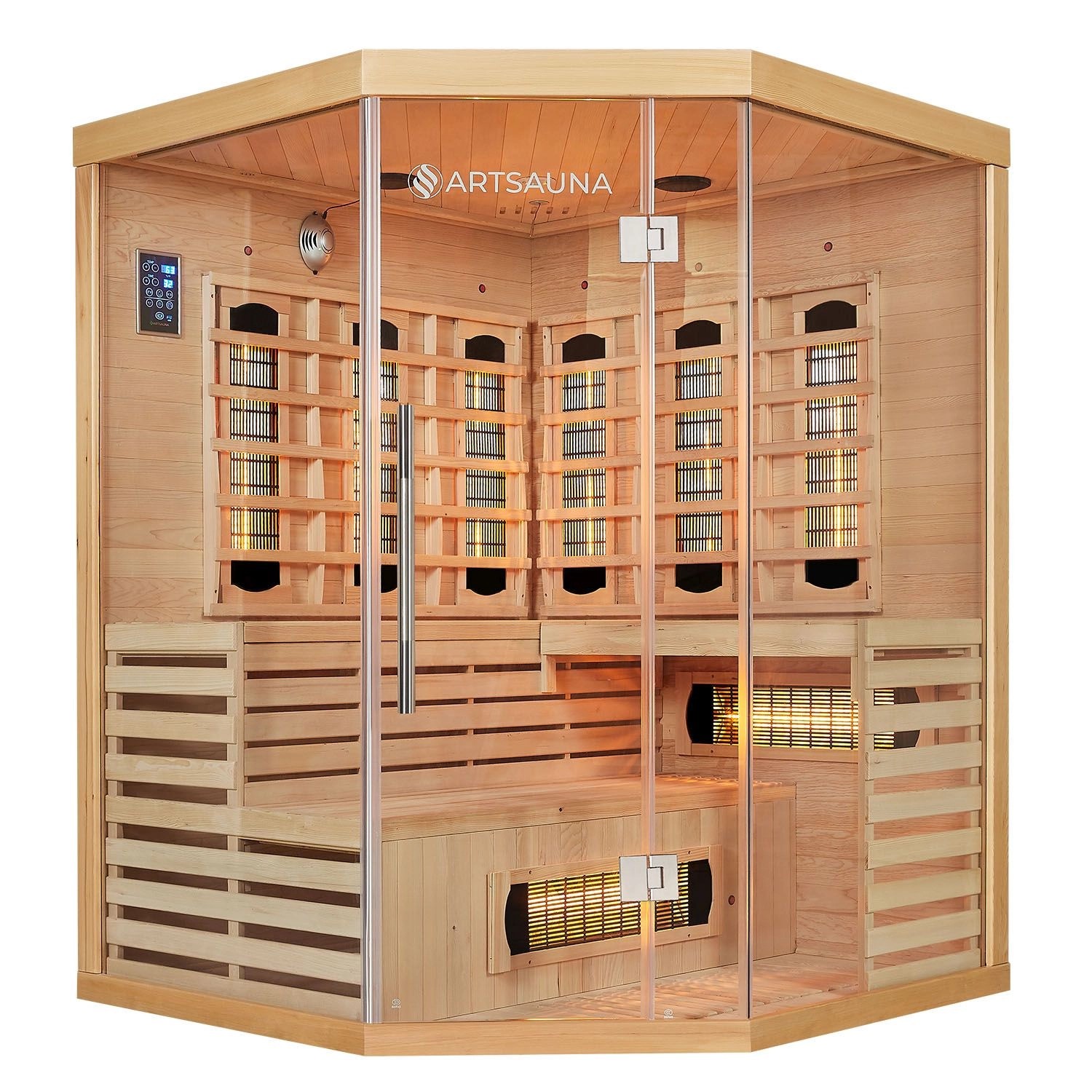 Artsauna Infrarotkabine Kiruna150 mit Dual Technologie und Hemlockholz günstig online kaufen