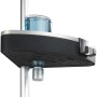 Wenko Teleskop Duschregal Wave aus Aluminium mit Ablage und Duschgel.