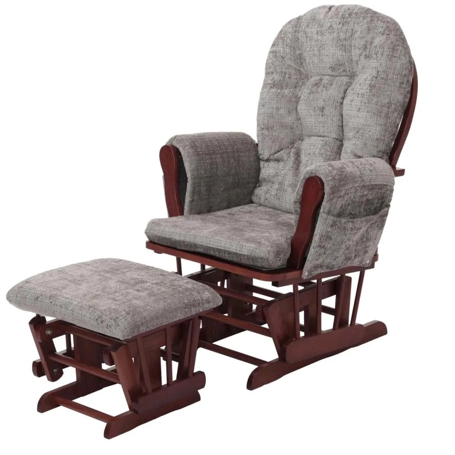 MCW Relaxsessel C76 Hellgrau Gestell Dunkel