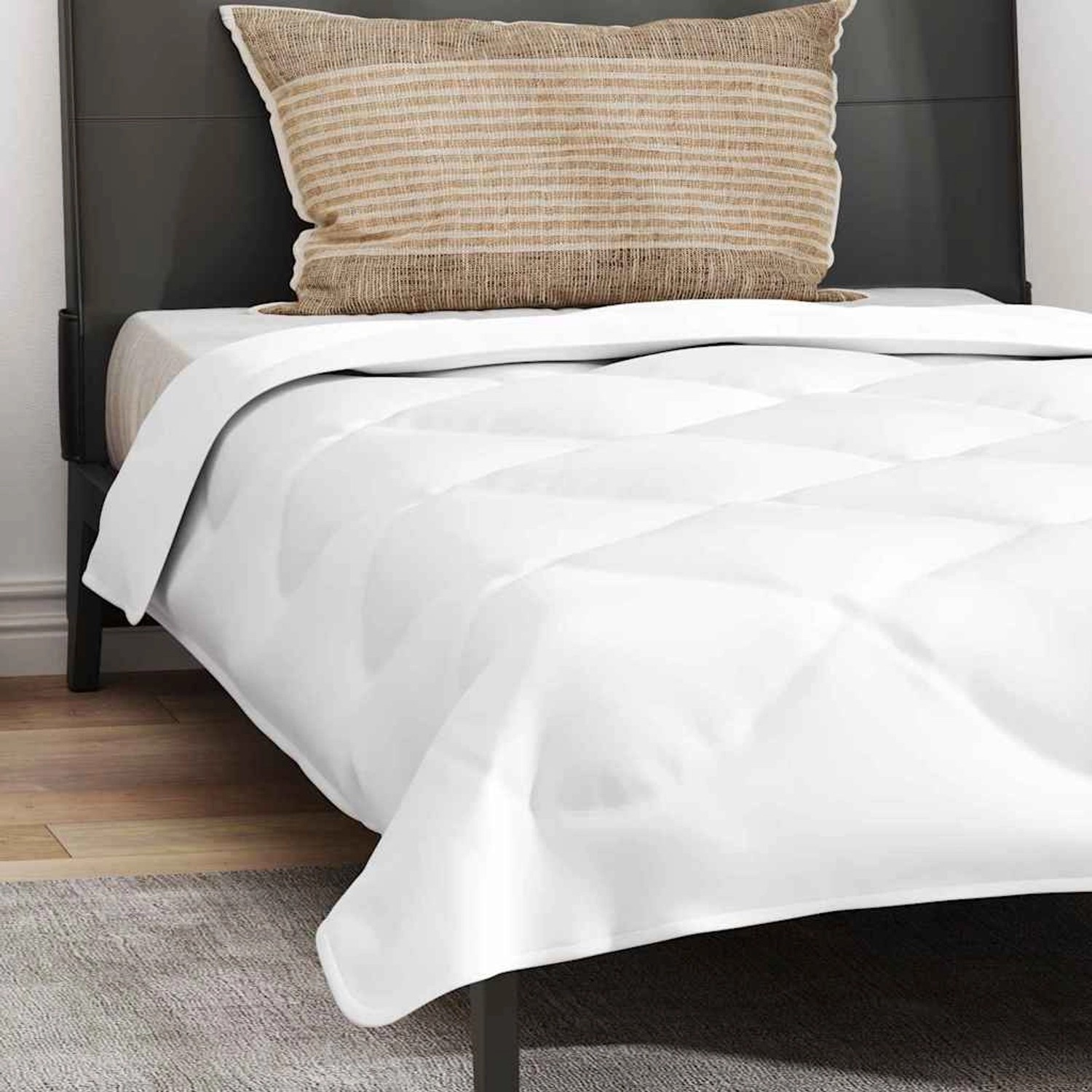 vidaXL Ganzjahresbettdecke mit Kissen 2-Tlg Weiß Mikrofaser 3376566_6