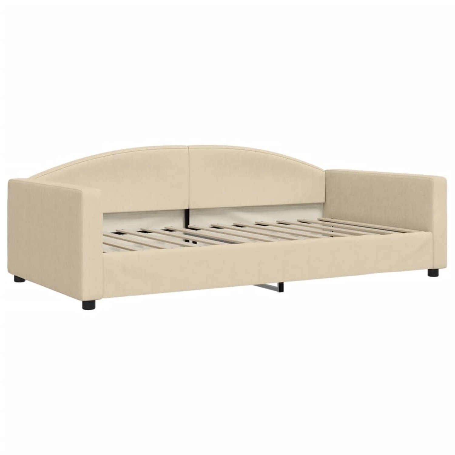 Thumbnail - vidaXL Tagesbett Creme 100x200 cm Stoff1842545