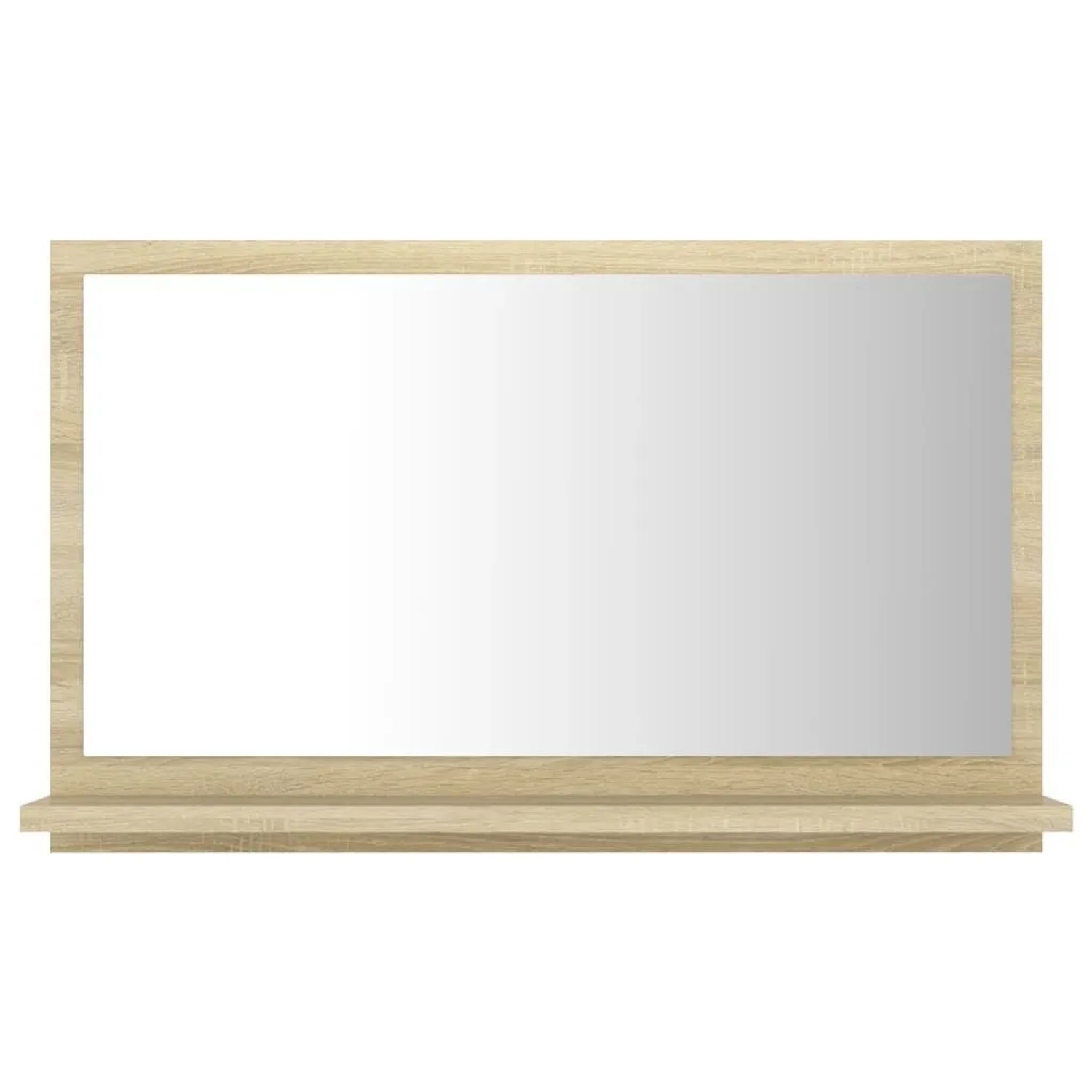 vidaXL Badspiegel Sonoma-Eiche 60x10,5x37 cm Holzwerkstoff 804565