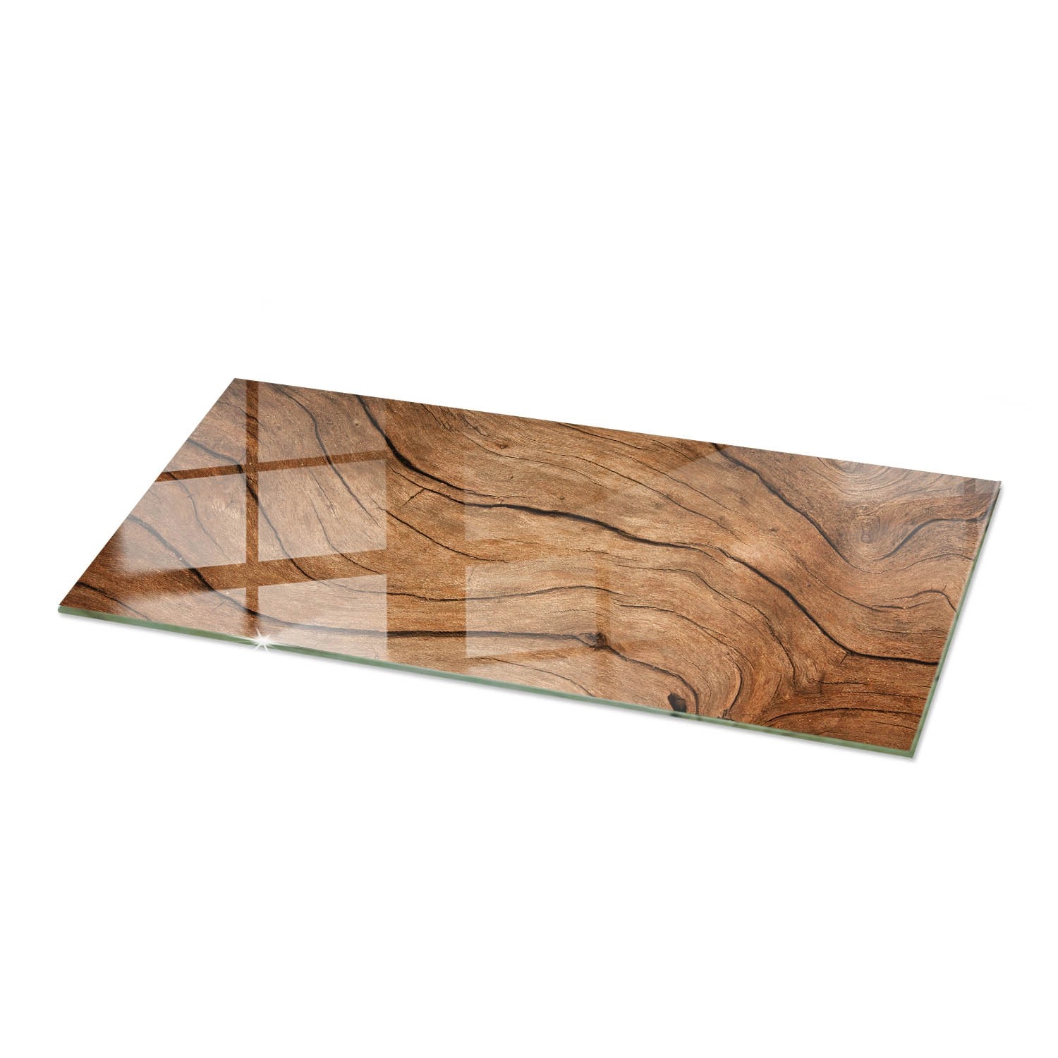 Tulup Tischplatte Natürliches Holzmuster Couchtischplatte 125x50 cm Braun T günstig online kaufen