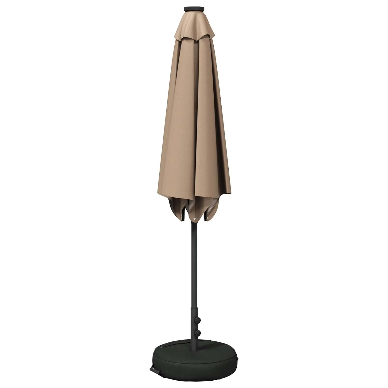 vidaXL Gartenparasol mit LED-Lichtern und Sockel 270 x 270 cm 42036259