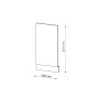 Vicco Frontblende für Küchenschrank, Anthrazit Hochglanz/Eiche, 45 cm, AP Marmor