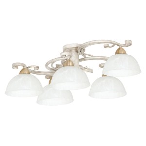 Licht-Erlebnisse Deckenleuchte Metall Glas Shabby E27 Landhaus Stil