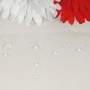 Detailaufnahme Sitzkissen (Creme) des MCW Poly-Rattan Sessel Halden 2er-Sets mit Wasserabweis-Effekt.