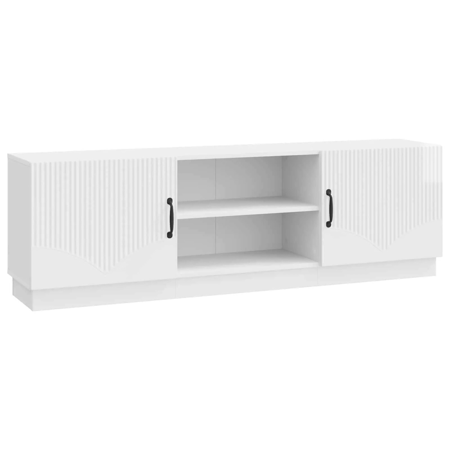vidaXL TV-Schränk Hochglanz Weiß 150 x 31 x 47 cm Holzwerkstoff 895379
