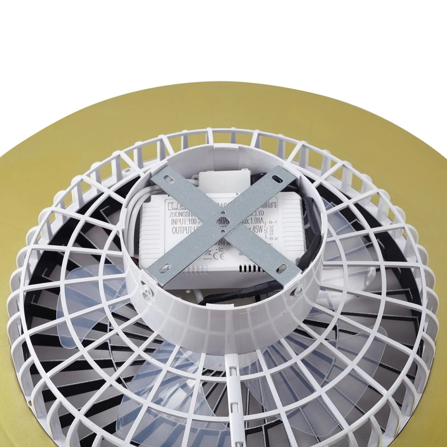 Lindby LED Deckenventilator mit Lampe Teleo 10022132 Dimmbar Leselampe Modern in Gold Messing 1-flammig Wohnzimmerleuchte_8
