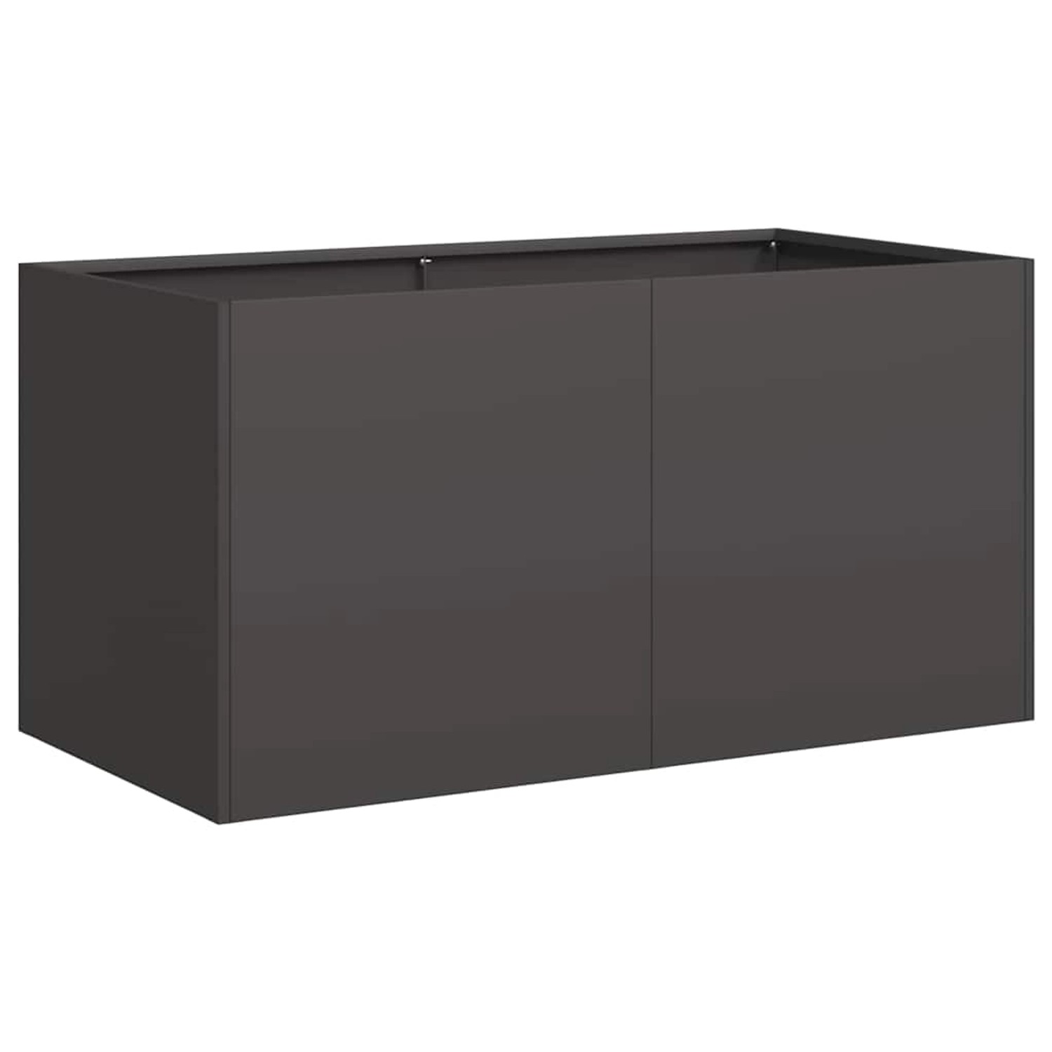 vidaXL Pflanzkübel Schwarz 80x40x40 cm Kaltgewalzter Stahl 860668 günstig online kaufen
