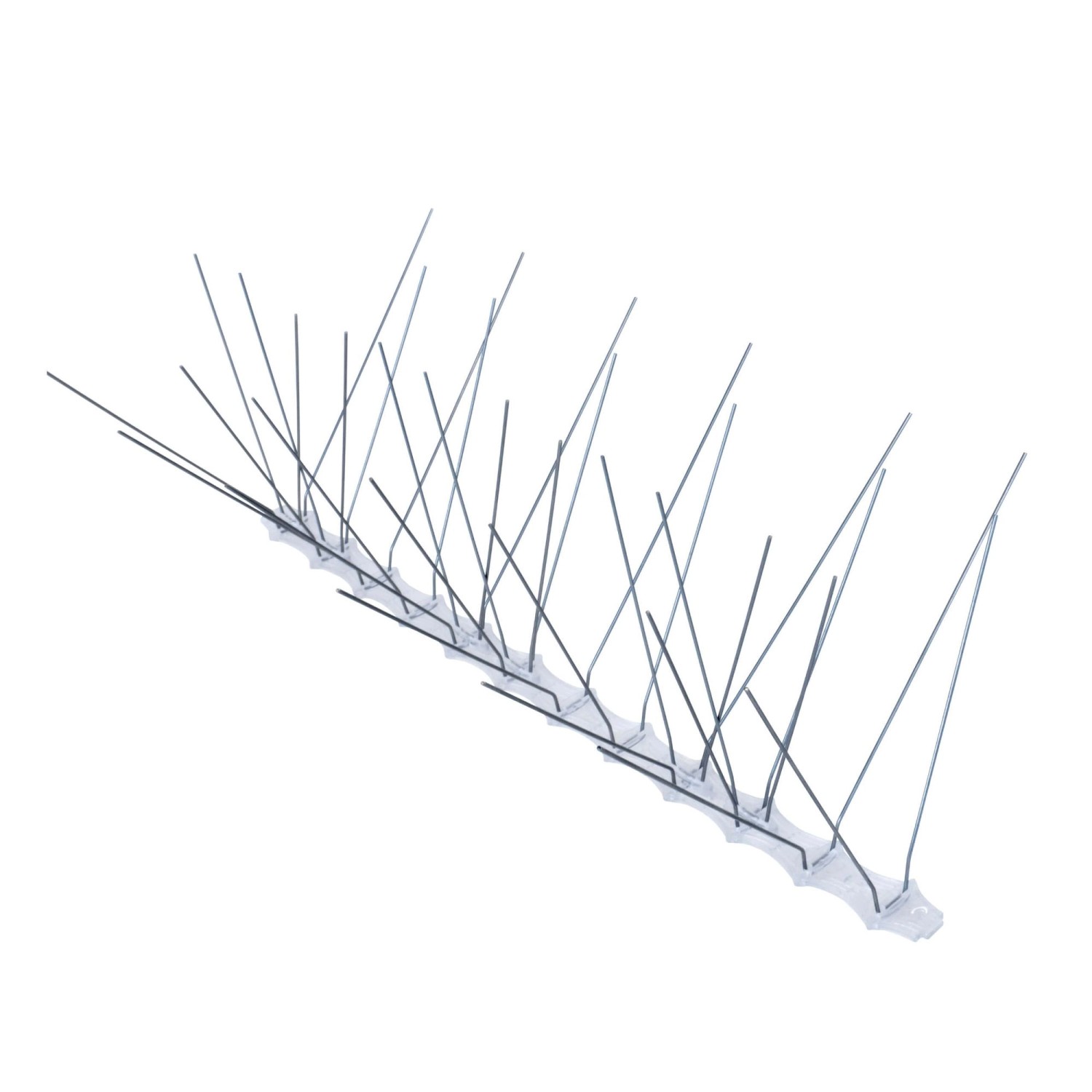 Daprona Taubenabwehr 10x 33,5cm 36 Spikes Fünfreihig Stahl Grau