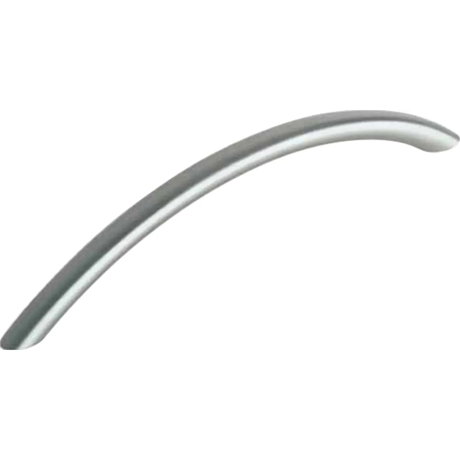 Gebogener Möbelgriff 903 aus Edelstahl für Schränke und Schubladen.